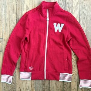 Adidas Vintage Red Varsity Wisconsin Badgers Jacket